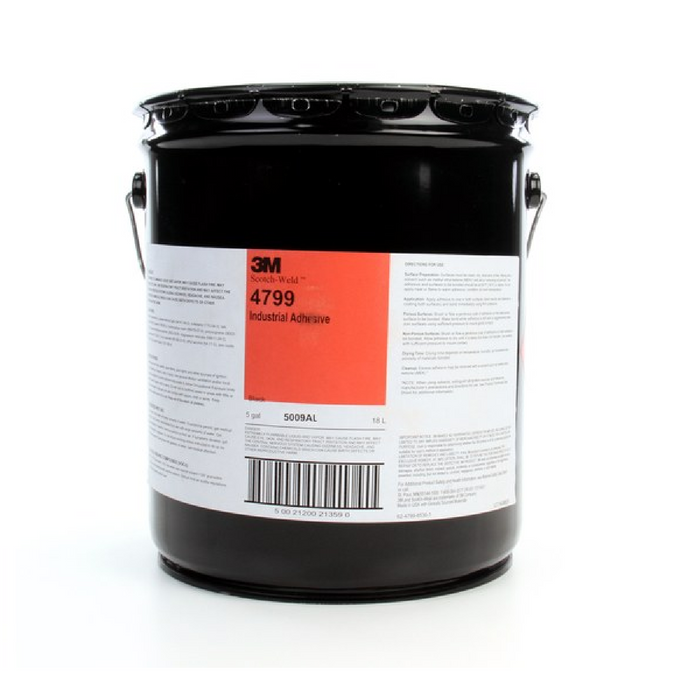 3M 4799 Black Adhesive (021200-21359) 5 Gallon