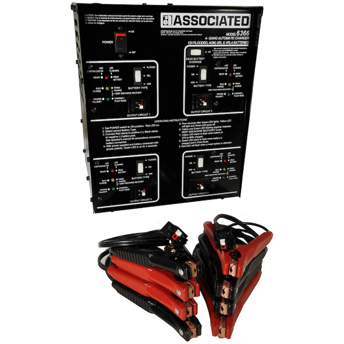 Associated Equipment 6366 4 X 20 Gang Charger