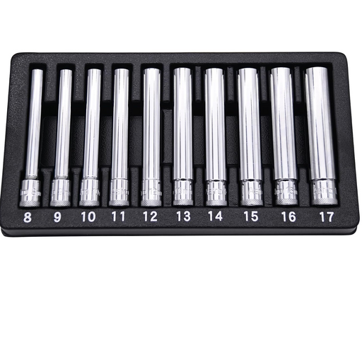 Astro Pneumatic 4110 10-Piece 3/8" Drive Metric Extra Deep Socket Set