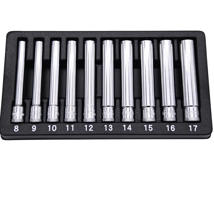 Astro Pneumatic 4110 10-Piece 3/8" Drive Metric Extra Deep Socket Set