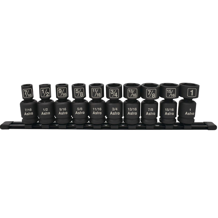 Astro Pneumatic 78240 1/2" Drive SAE Universal Nano Pinless Impact Sockets
