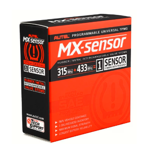 Autel MX-Sensor 1-Sensor M Programmable Universal TPMS Sensor with Metal Stem - 4-Pack