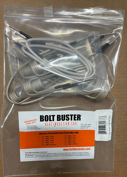 Bolt Buster BBC-ACK 10-Piece Heat Induction Advanced Coil Kit
