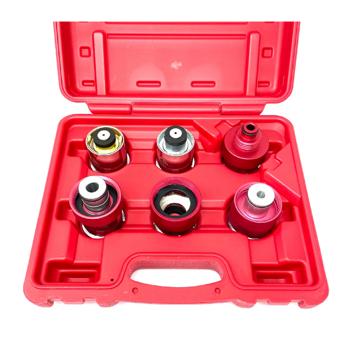 CTA 7058 6-Piece Radiator Pressure Tester Adapter Kit - USA/Asian