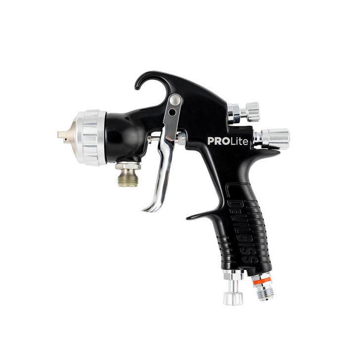 Devilbiss 905132 Prolite Pressure Feed HVLP HE Spray Gun TE40 HV40 Cap 1.0mm, 1.2mm, 1.4mm Nozzles