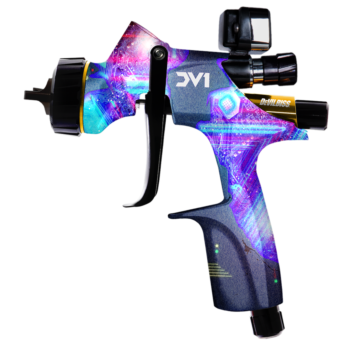 Devilbiss 905923 DV1 Clearcoat New School Limited Edition Spray Gun Ki ...