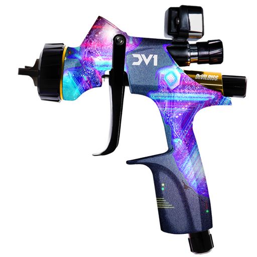 Devilbiss 905923 DV1 Clearcoat New School Limited Edition Spray Gun Kit with Digital Gage