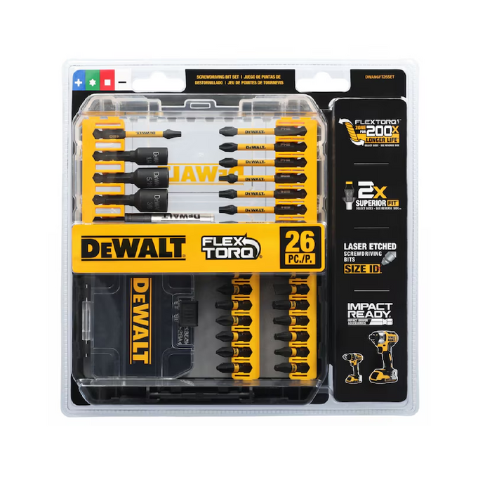 Dewalt ANGFT26SET 26-Piece Flex Torque Impact Bit Set