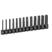 Grey Pneumatic 1343MH 1/2" Drive 13-Piece 4" Length Metric Hex Driver Set