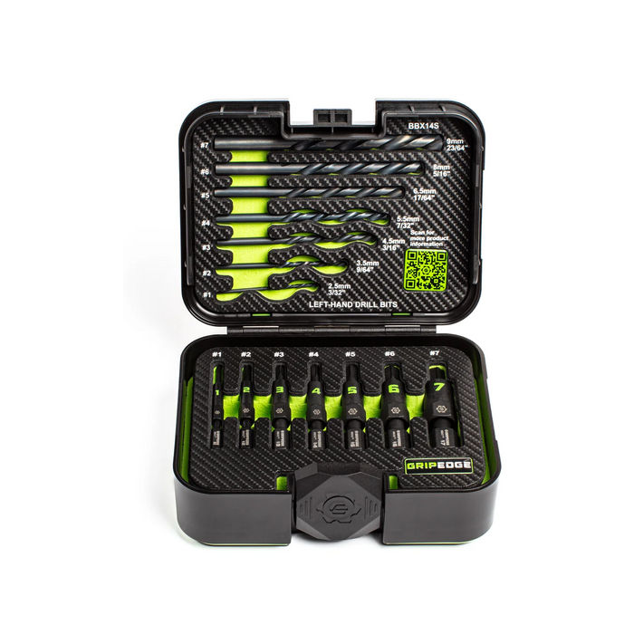 GripEdge BBX14S 14 Piece G-FORS Extractor Set