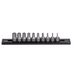 GripEdge DDHAM10S 10-Piece RPT 1/4'' Drive Low-Profile Metric Hex Dual Action Driver Bit Set