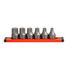 GripEdge DDHBS6S 6-Piece 3/8" Drive Low Profile SAE Hex Dual Action Driver Bit
