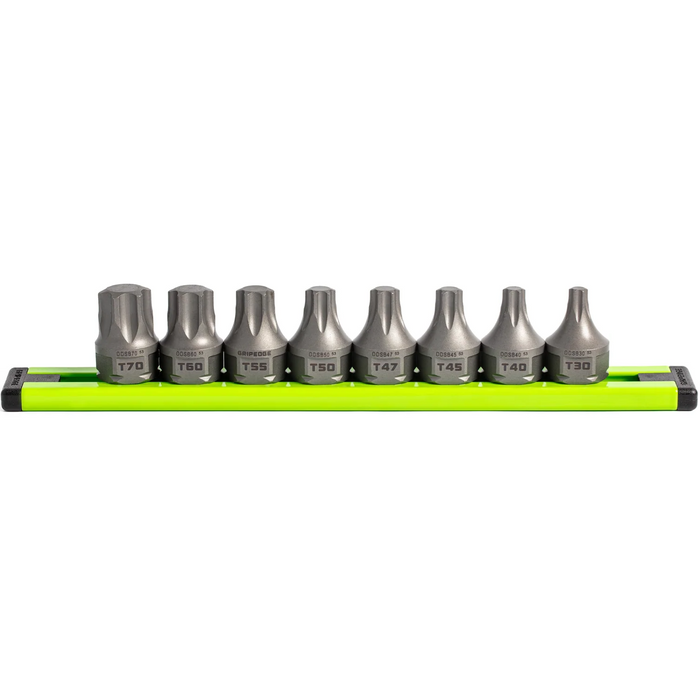 GripEdge DDSB8S 8-Piece 3/8" Drive Low Profile Star Dual Action Driver Bit