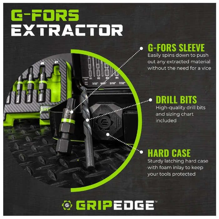 GripEdge GE14FORSESRPT 14-Piece G-FORS Extractor Set