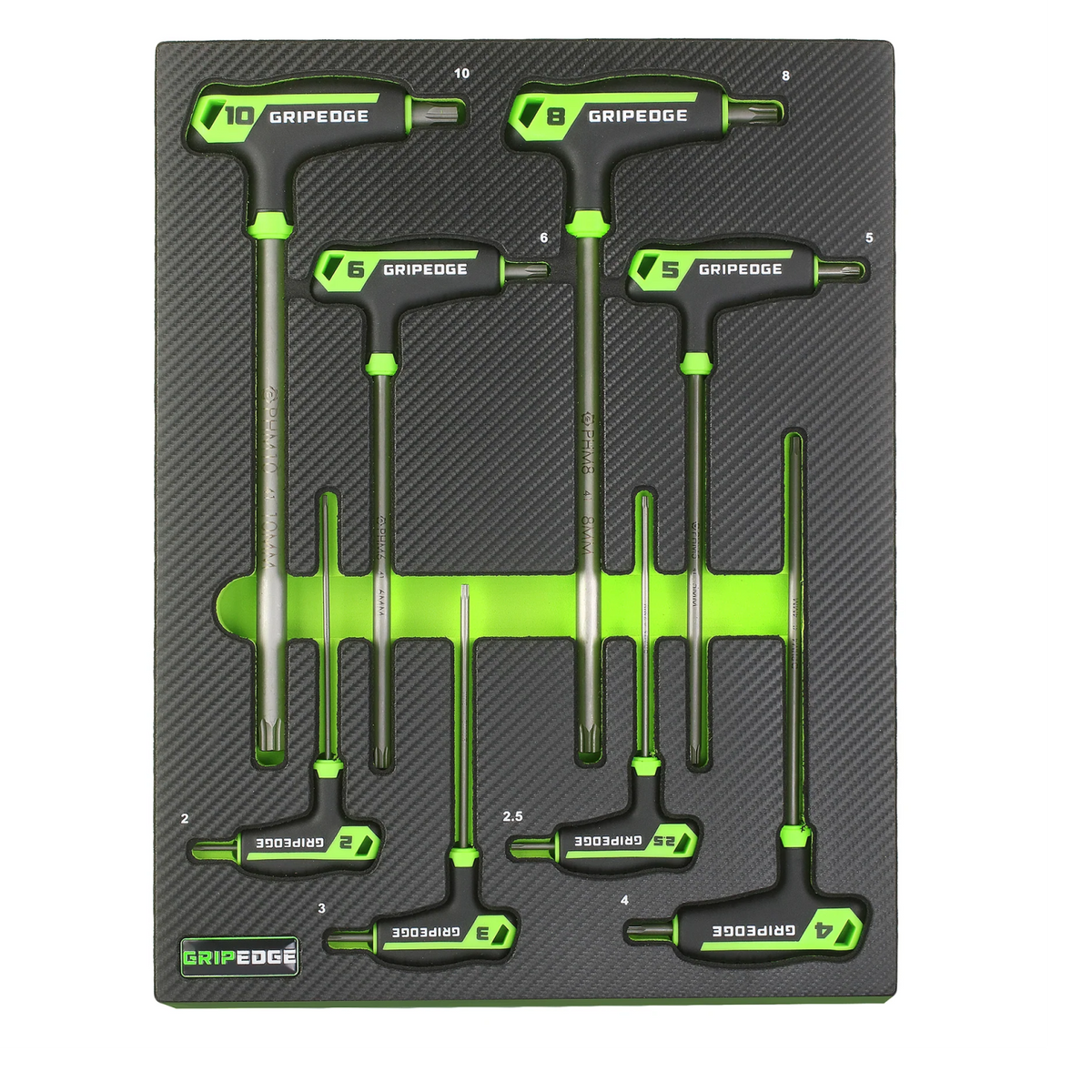 GripEdge PHM8S RPT Hex THandle Driver Set 8 Piece Metric — 1SourceTool