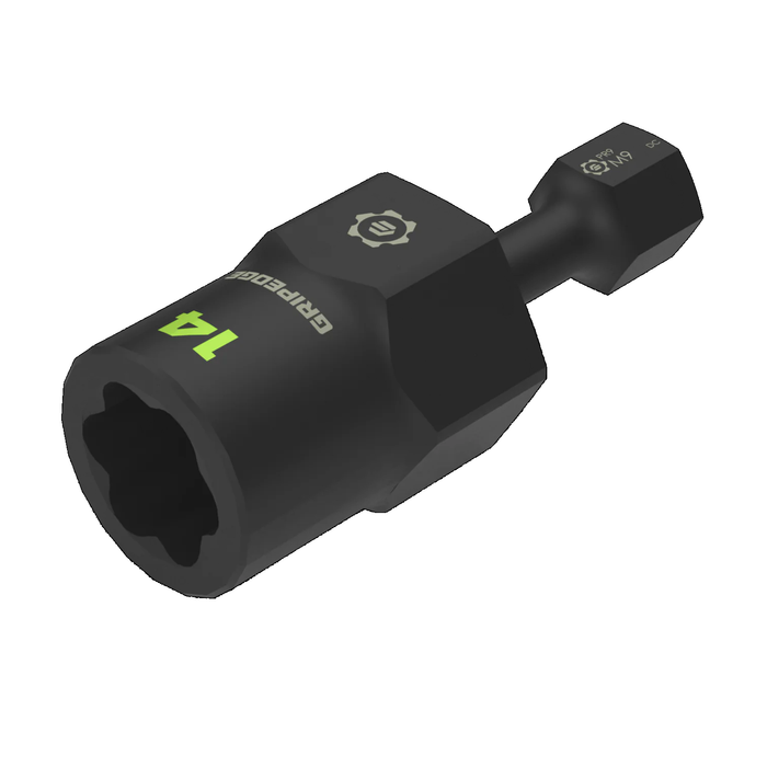 GripEdge XBM10S 10-Piece 3/8" Drive Metric RPT Socket Extractor Set