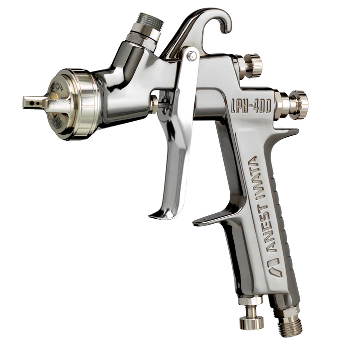 IWATA 5552 LPH400 LV Gravity Fed Spray Gun, 1.4mm with 700ml Aluminum Cup