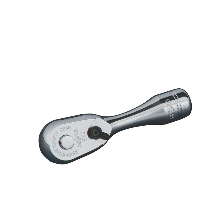 KTC Nepros NBR290S 1/4" Drive 90-Tooth 3" Stubby Quick Release Ratchet