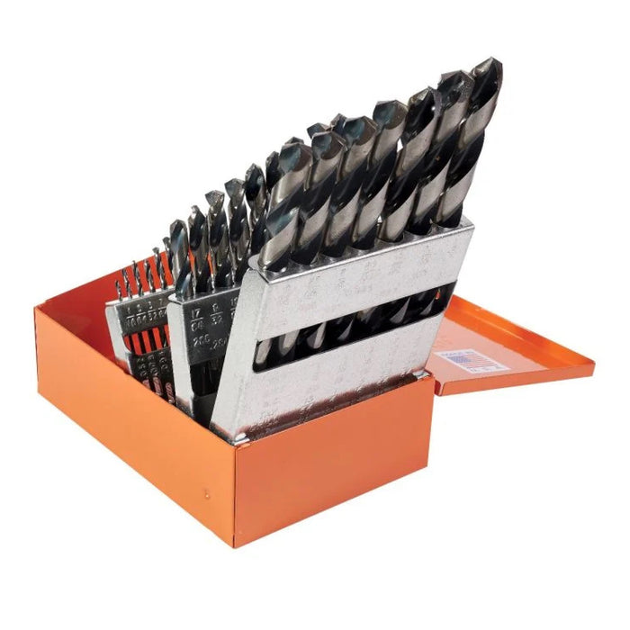 KnKut 29KK5 29-Piece Jobber Length Drill Bit Set