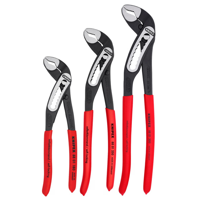 Knipex 002007US1 3 Piece Alligator Pliers Set 7" 10" 12"