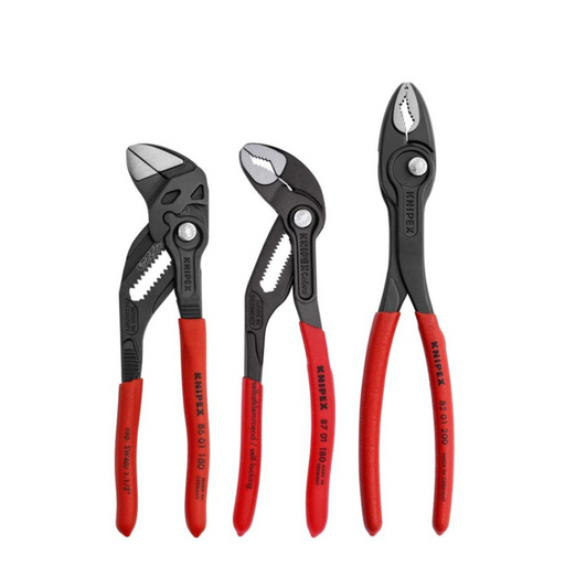 Knipex 9K0080156US 3-Piece Top Selling Pliers Set with Water Pump, TwinGrip, and Pliers Wrench