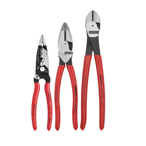 Knipex 9K0080158US 3-Piece Electrical Pliers Set