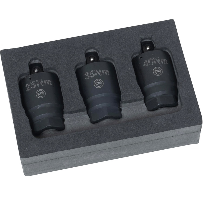 Lisle 60740 3-Piece Torque Adapter Set