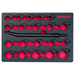 Lock Technology Shockit 1915FM 20-Piece Metric and SAE Crows Foot Wrench Set