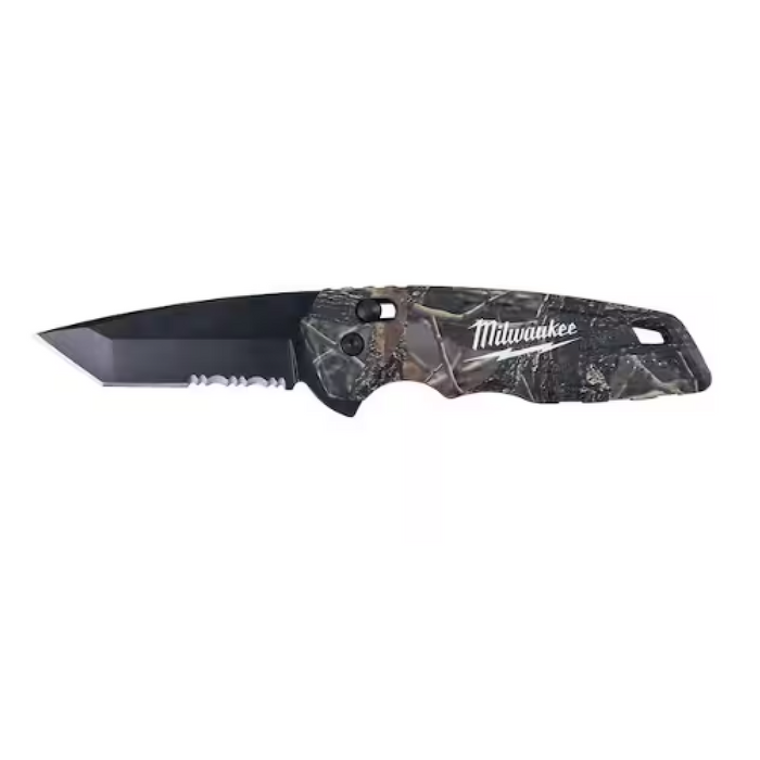 Milwaukee 48-22-1535 FAST BACK Camo Spring Assisted Folding Knife