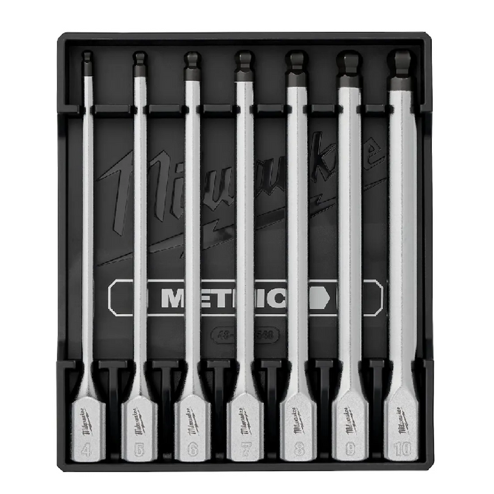Milwaukee 48-22-9548 7-Piece 3/8" Drive Metric Long Ball Hex Socket Set