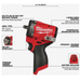 Milwaukee 2562-20 M12 Fuel Gen2 3/8" Stubby Impact Wrench