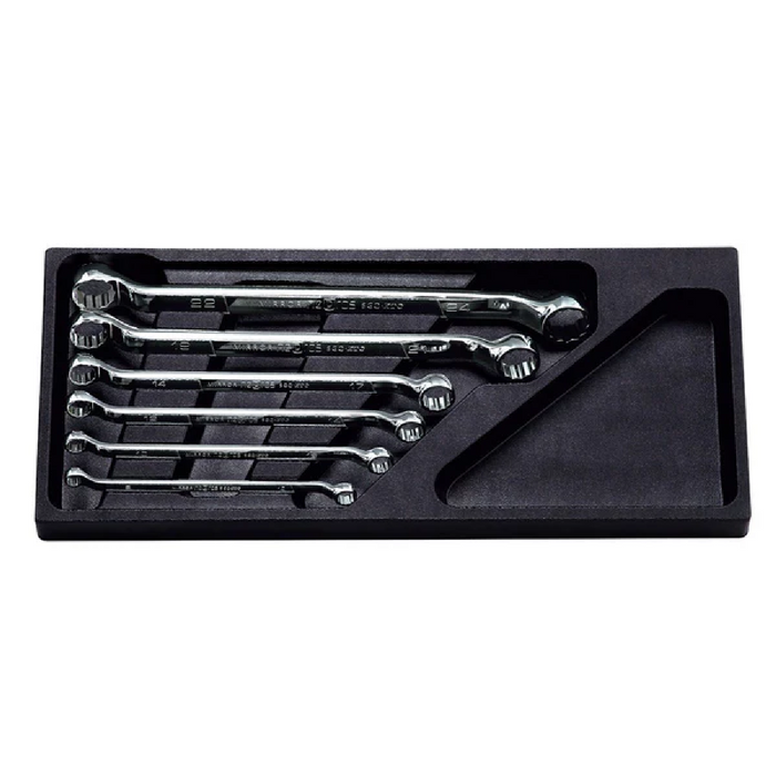 Nepros NTM506 6-Piece Metric Deep Offset Wrench Set