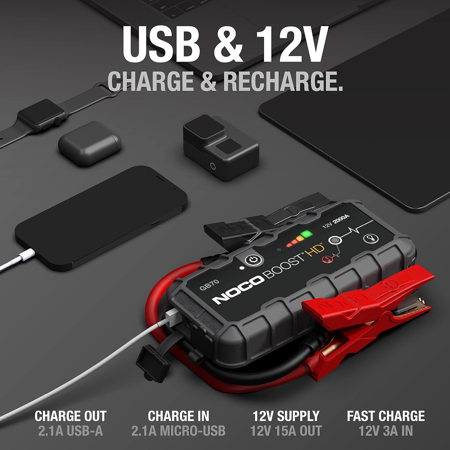 Noco GB70 Boost HD 2000 AMP Jump Starter — 1SourceTool