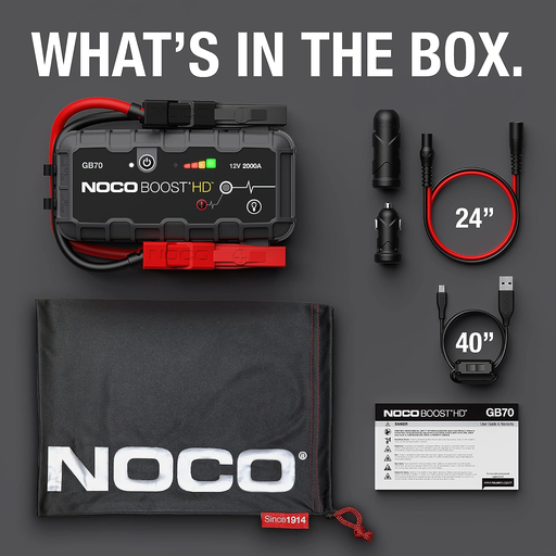 Noco GB70 Boost HD 2000 AMP Jump Starter — 1SourceTool Noco GB70 Boost HD 2000 AMP Jump Starter — 1SourceTool