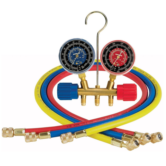 Robinair 40153 R134A Brass Manifold with 36" Hoses