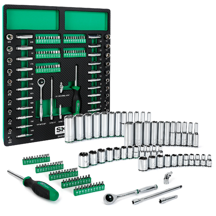 SK Tools 01454-216P 101-Piece 1/4" Drive Master Socket Set with Bits