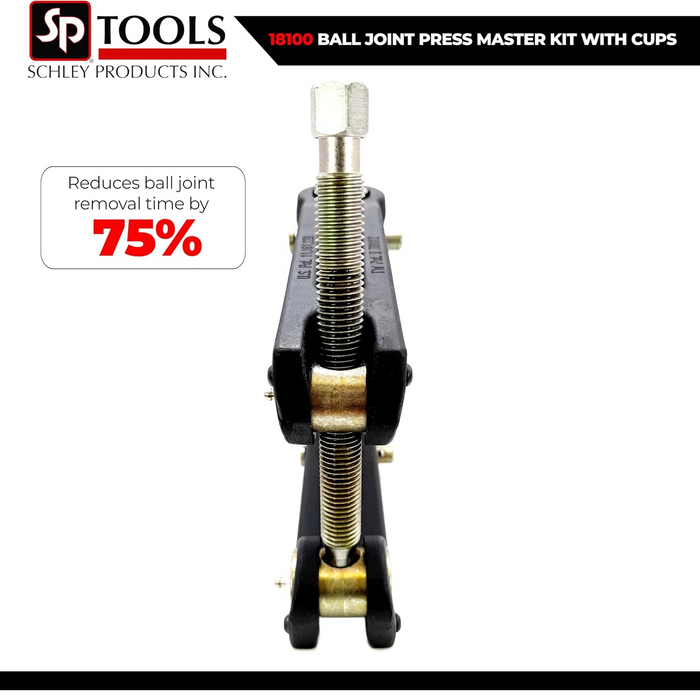 Schley 18100 High Pressure Ball Joint Press Kit with Cups