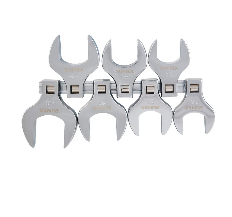 Sunex 9740A 7-Piece 1/2" Drive Jumbo Crowfoot Wrench Set