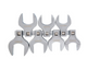 Sunex 9740A 7-Piece 1/2" Drive Jumbo Crowfoot Wrench Set