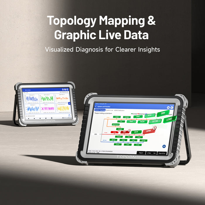 Topdon Phoenix Plus 2 PXPLUS2 10.1" OE-Level Scan Tool w/Service Functions, Bi-Directional