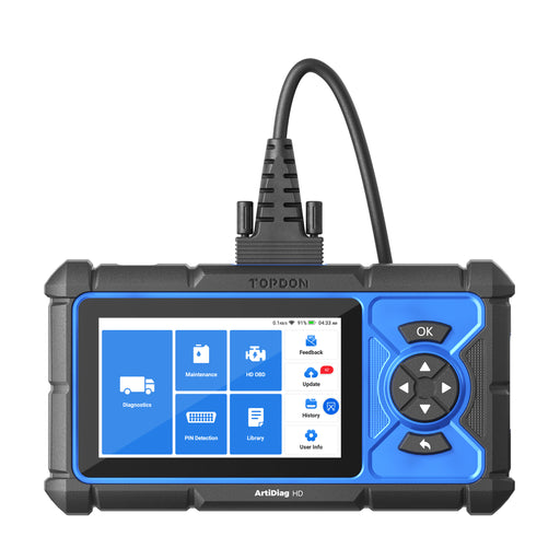 TopDon ADHD Artidiag HD 5" Heavy-Duty Diagnostic Scan Tool with Service Functions & 2 Years Free Updates