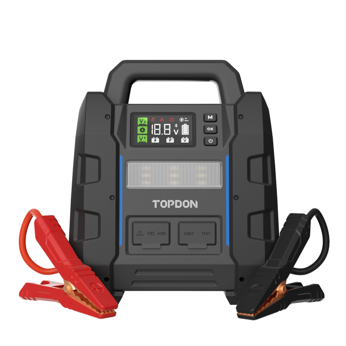 Topdon V4500PLUS 2-in-1 4500 Peak Amp Jump Starter & Battery/System Tester