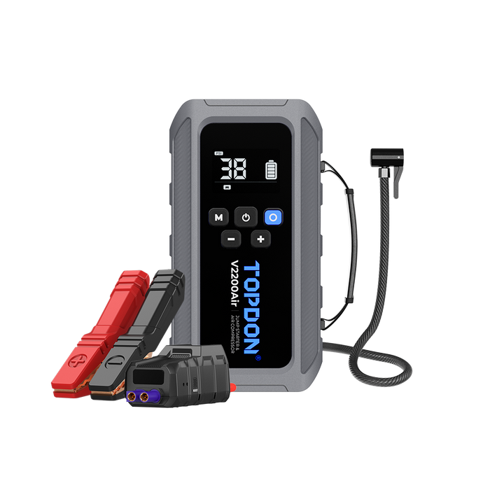 Topdon V2200AIR 2-in-1 2200 Peak Amp Jump Starter & Tire Inflator