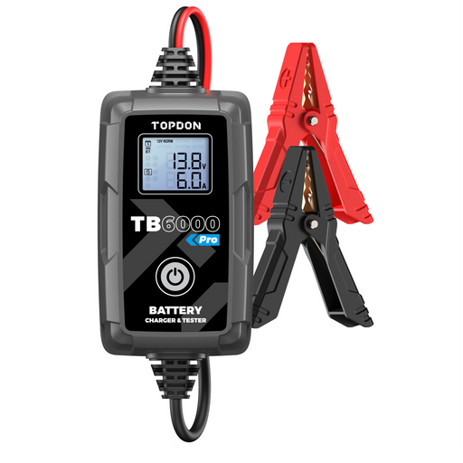 Topdon TB6000 PRO 2-in-1 Battery Charger & Battery Tester