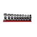 Vim DDSUJ400 9-Piece SAE 12-Point Dual Drive Nano Universal Socket Set - 1/4” X 11MM Drive