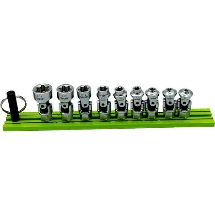 Vim DDSUJET400 9-Piece E-Torx Dual Drive Nano Universal Socket Set