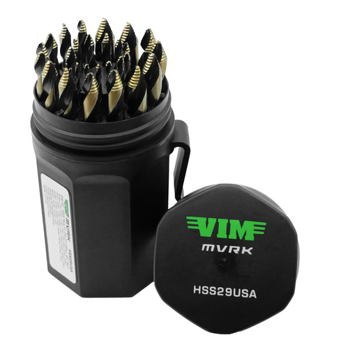 Vim MVRK HSS29USA 29-Piece HSS Multi-Pilot Drill Bit Set