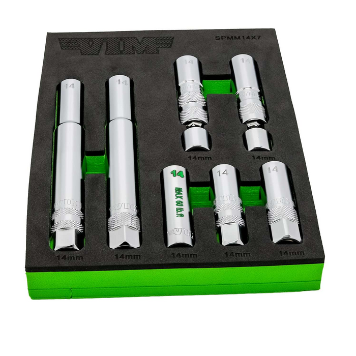 Vim SPMM14X7 7-Piece 14mm Spark Plug Master Set