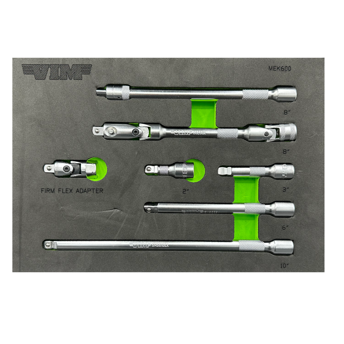 Vim Tools MEK600 7 Piece 3 8 Drive Master Extension Set 1SourceTool