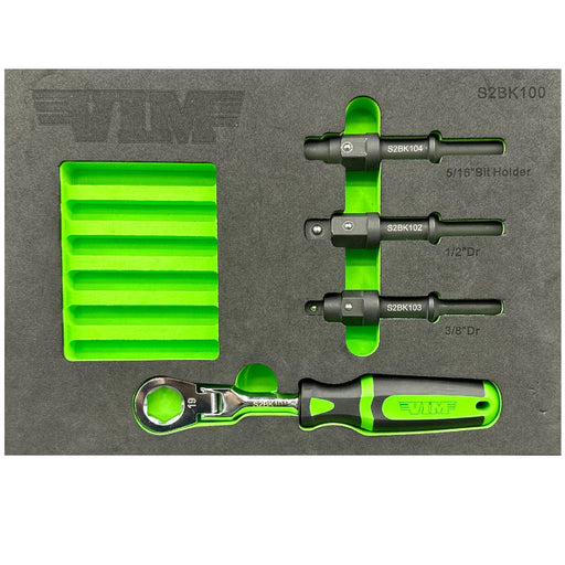 Vim Tools S2BK100 4-Piece Shake-2-Break Air Hammer Kit
